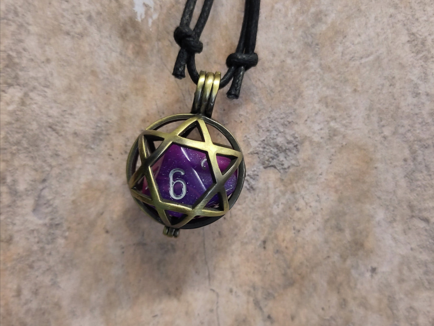 Hexagram d10 dice cage