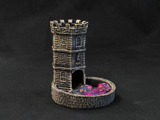 Grey Keep - polystone dice tower