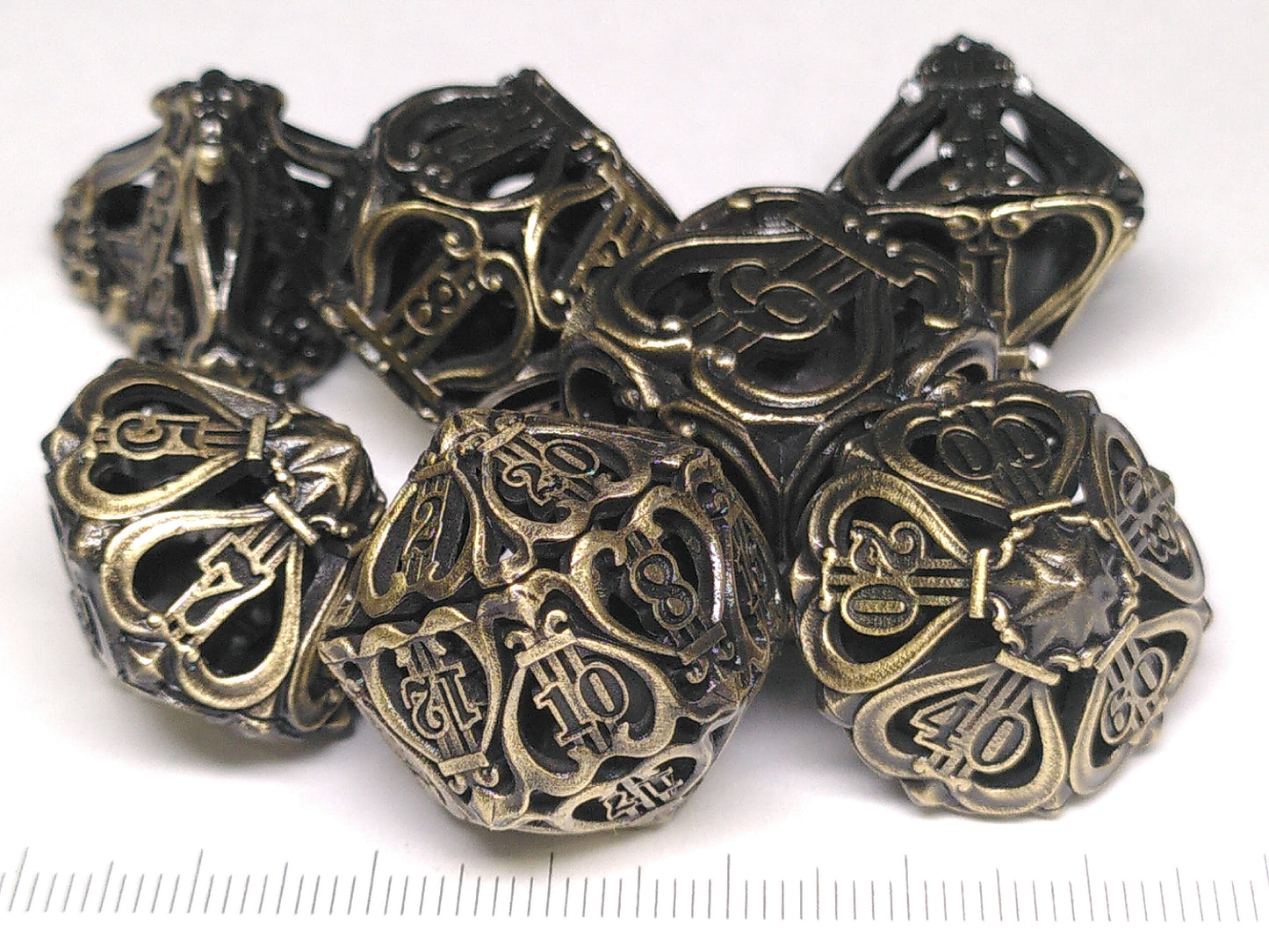 Chimes Metal polydice set - Gold