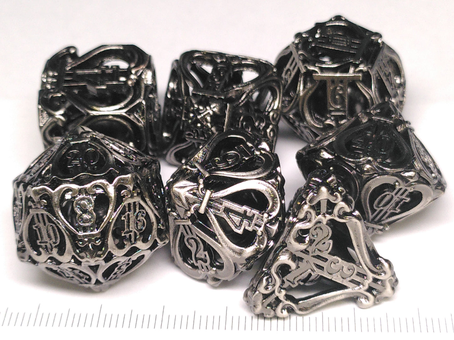 Chimes Metal polydice set - Silver