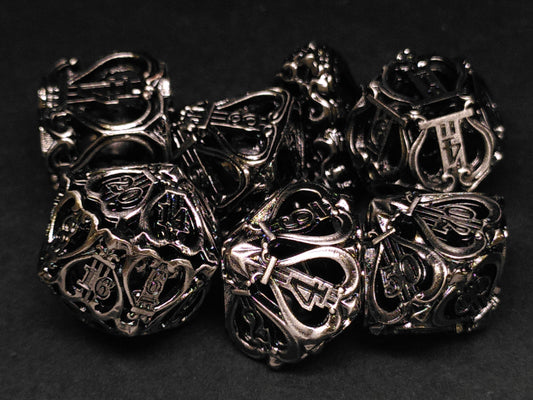 Chimes Metal polydice set - Silver