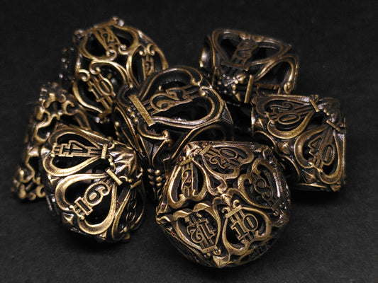 Chimes Metal polydice set - Gold