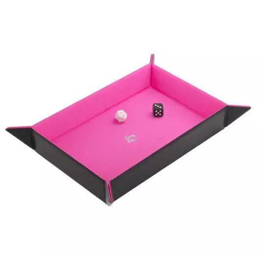 Reversable magnetic dice tray - Roze