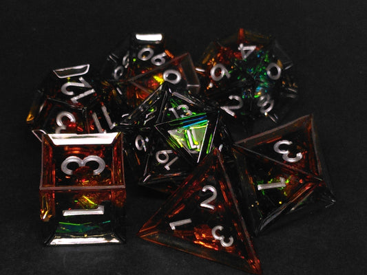 Once upon a Time - Sharp polydice set, Razorback Russet
