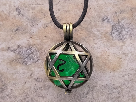 Hexagram d10 dice cage