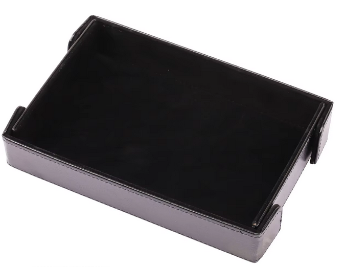Magnetic foldable dice tray, zwart