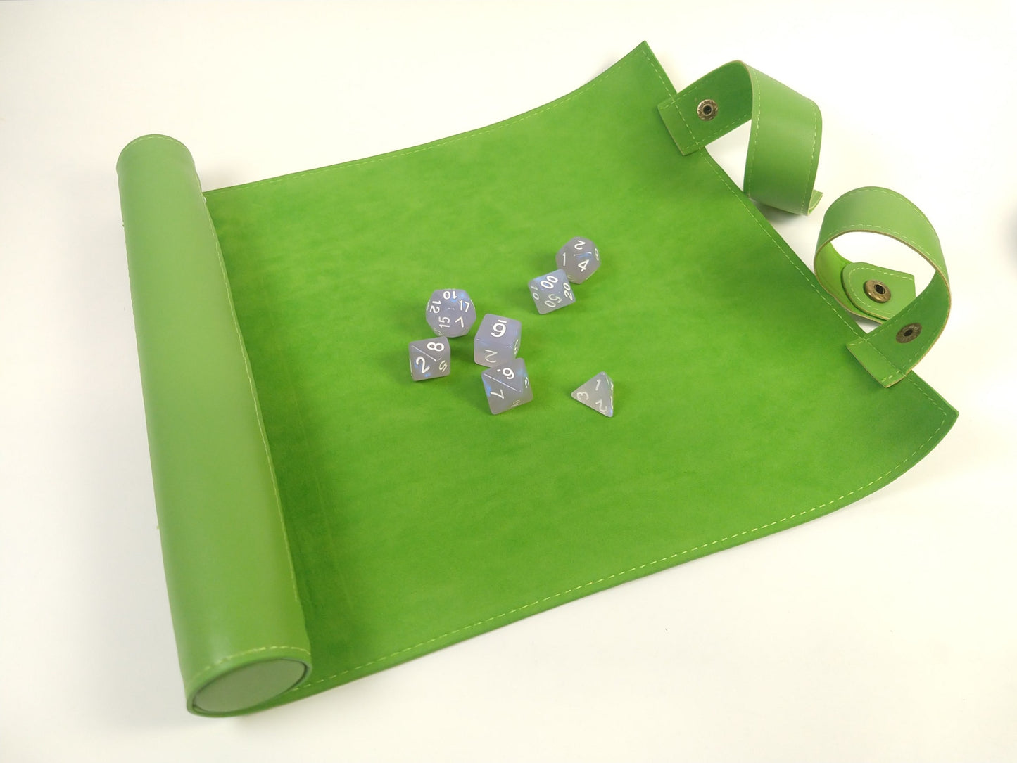 Roll Up Case Green - travel sized dice carrier and roll mat