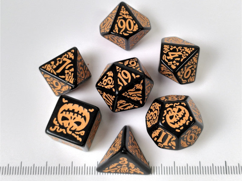 Halloween Pumpkin polydice set