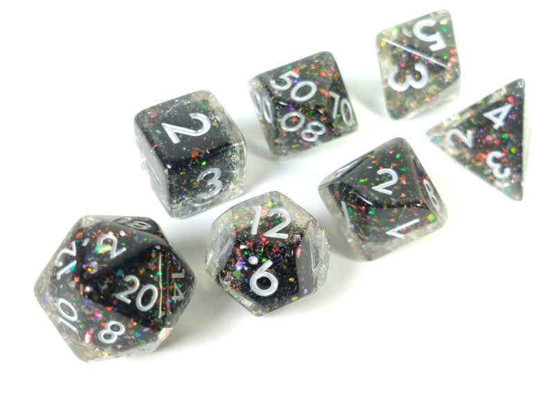 Imperial Black Opal polydice set