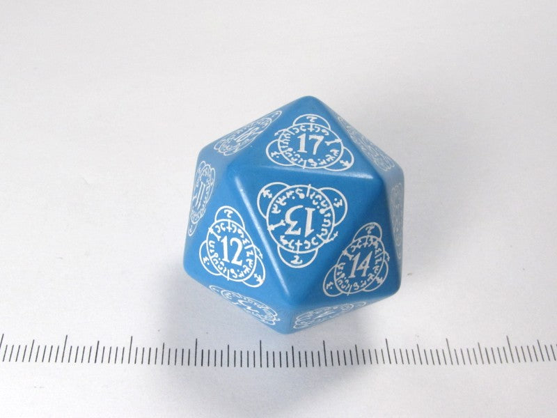 Q-Workshop d20 level counter, blauw