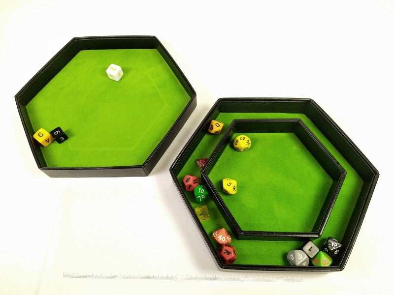 Hexagon Dice Tray - Groen