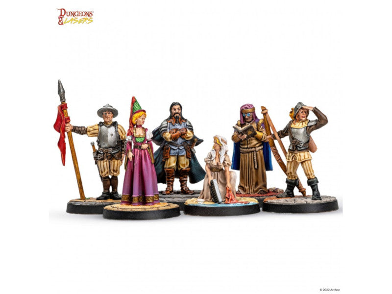Townsfolk Miniature Pack - Dungeons and Lasers