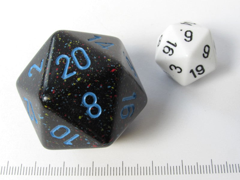 34 mm 20-zijdig, Speckled Blue Stars