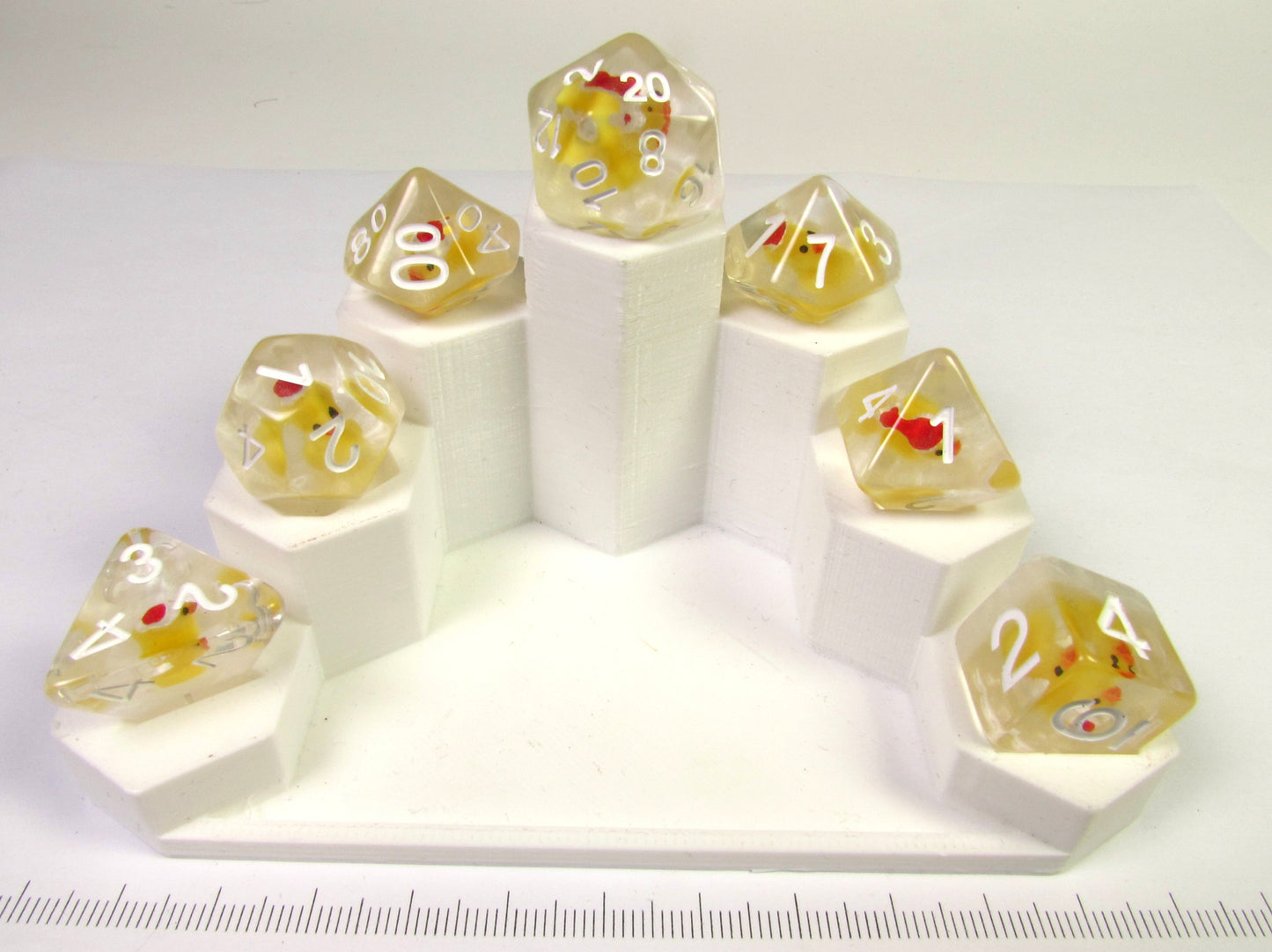 Christmas Ducky polydice set - transparant en geel
