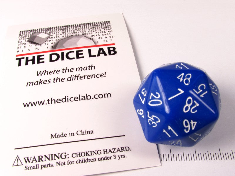 The Dice Lab 48-zijdig, blauw
