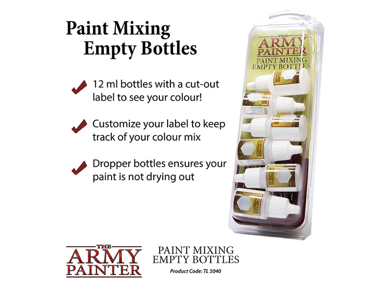 Army Painter - Empty paint bottles for mixing
