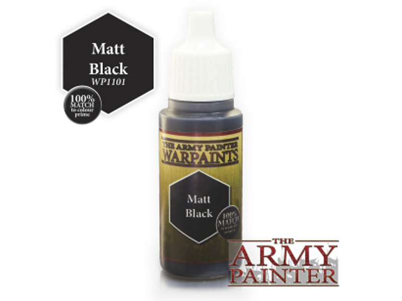 Army Painter - Matt Black - los verfpotje, 18ml