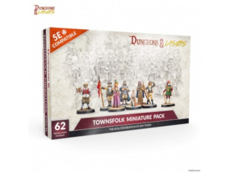 Townsfolk Miniature Pack - Dungeons and Lasers