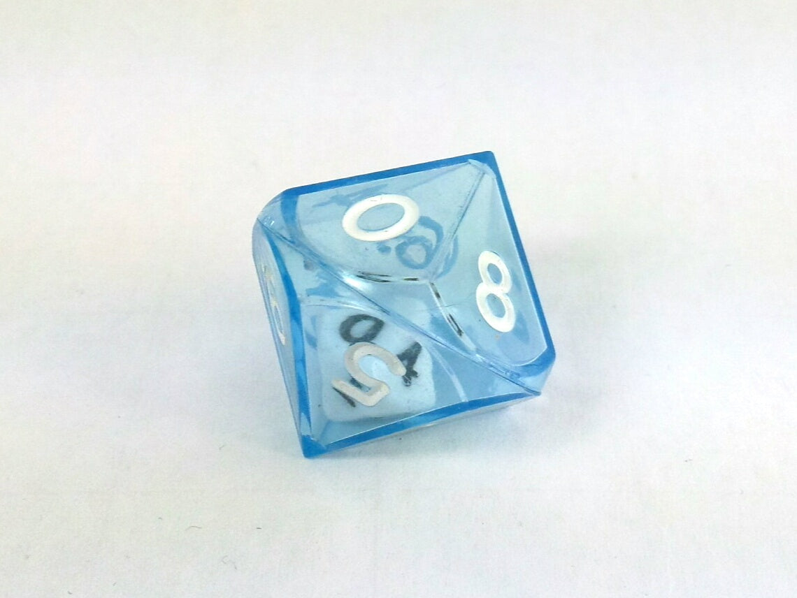 Dubbele d10, blauw