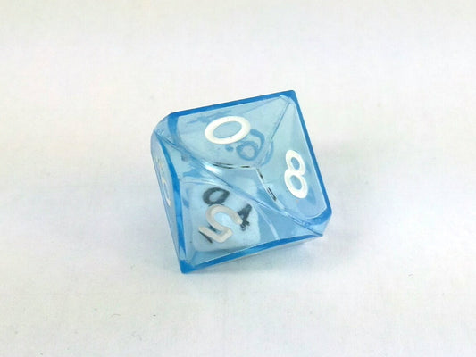 Dubbele d10, blauw