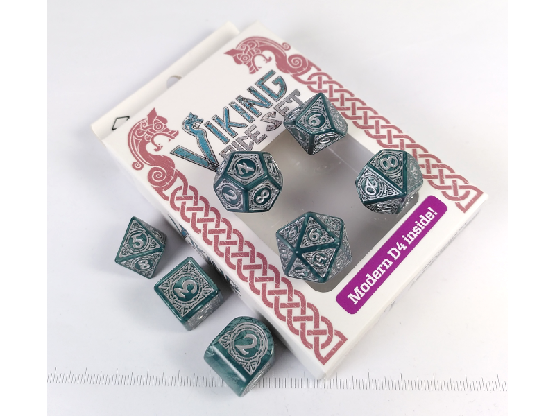 Viking modern polydice set - Mjolnir