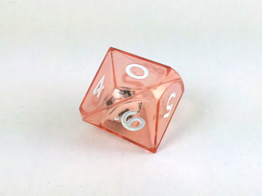 Dubbele d10, lichtrood
