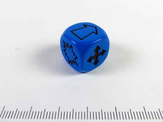 Misfire dice, blauw