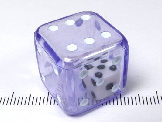 Dubbele d6, paars