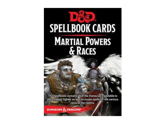 D&D Spellbook cards - Martial Powers & Races