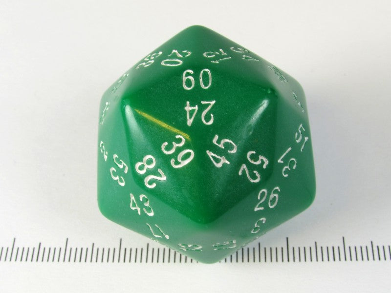 d60 triambic icosaëder, groen